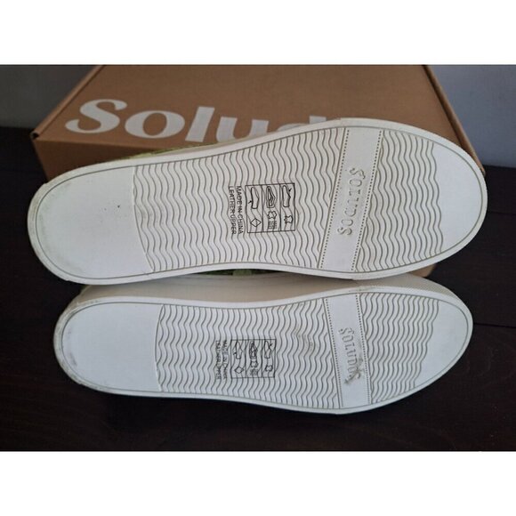 Soludos Psychedelic Spiral Ibiza Platform Sneaker in Forest Green/NIB, Sz. 6.5 - Picture 9 of 11
